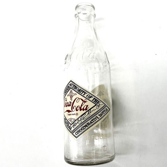 Vtg Coca-Cola Harrisburg Bottling Co 75th Aniiversary Commemorative Glass Bottle - Picture 3 of 5